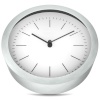 Mebus lauakell 19634 Quartz Wall and Table Clock, hõbedane/valge