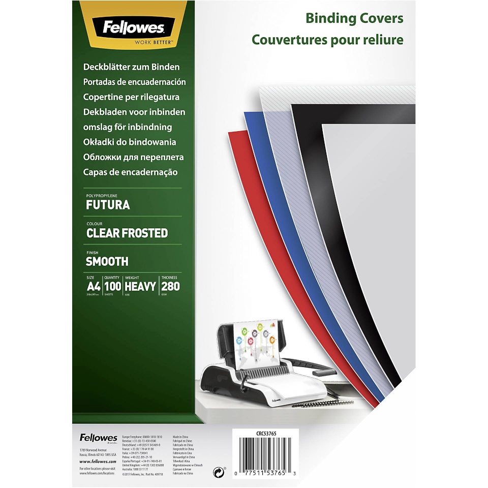 Fellowes köitekaaned Futura Binding Covers A4 matt
