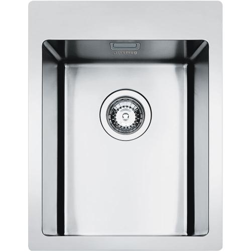 SMEG valamu LFT34RS, Mira, 40cm, roostevaba teras