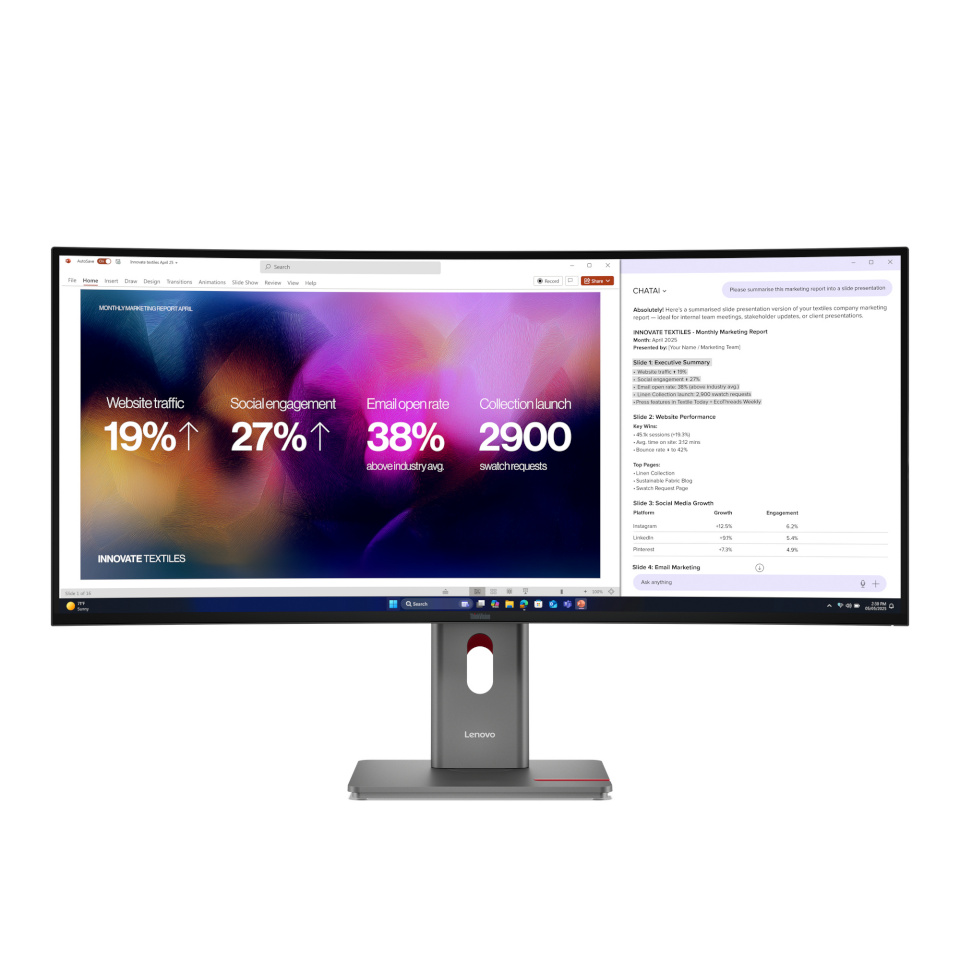 Lenovo monitor ThinkVision P40WD-40 39.7 5120x2160/21:9/400 nits/DP/HDMI/3Y Warranty |