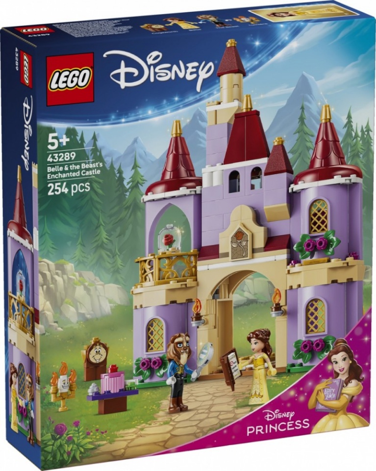 LEGO klotsid 43289 Disney Princess Das verzauberte Schloss von Belle und dem Biest