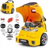 Milly Mally Mechanic workshop set with disassembled engine N-Gine kollane