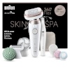 Braun epilaator SES9-580 3D Silk•épil 9 Flex SkinSpa + näoepilator ja näopuhastushari