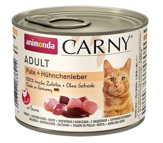 Animonda kassitoit Cat Carny Adult Turkey with Chicken liver - Wet Cat Food- 200g