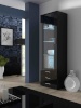 Cama Meble vitriinkapp display cabinet SOHO S1 must/must läikega