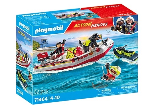 Playmobil klotsid 71464 City Action Feuerwehrboot with Aqua Scooter