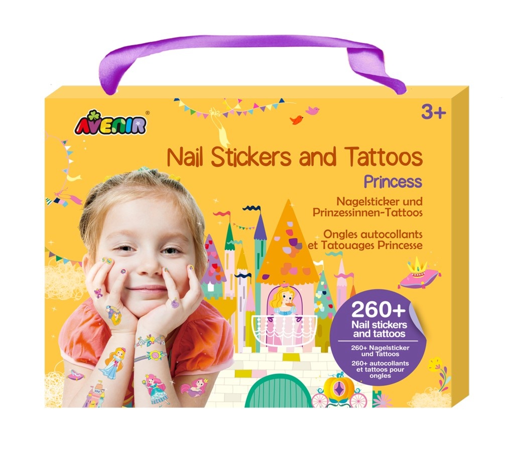 MG DYSTRYBUCJA Nail stickers and tattoos - Princesses