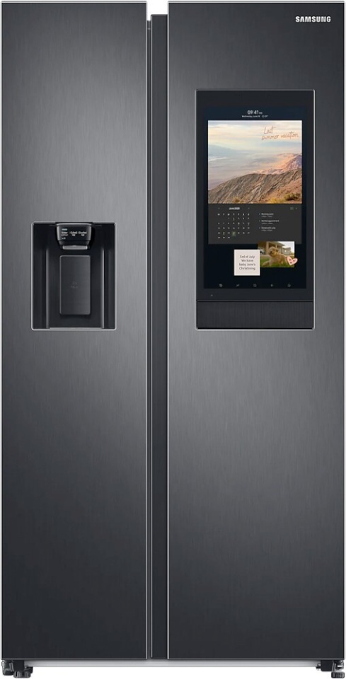 Samsung külmik RS6HA8891B1/EF Side by Side Family Hub Refrigerator, 614L, must
