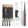 Bitvae elektriline hambahari D2+D2 Sonic Toothbrushes with Tips Set and 2 Holders, roosa/must
