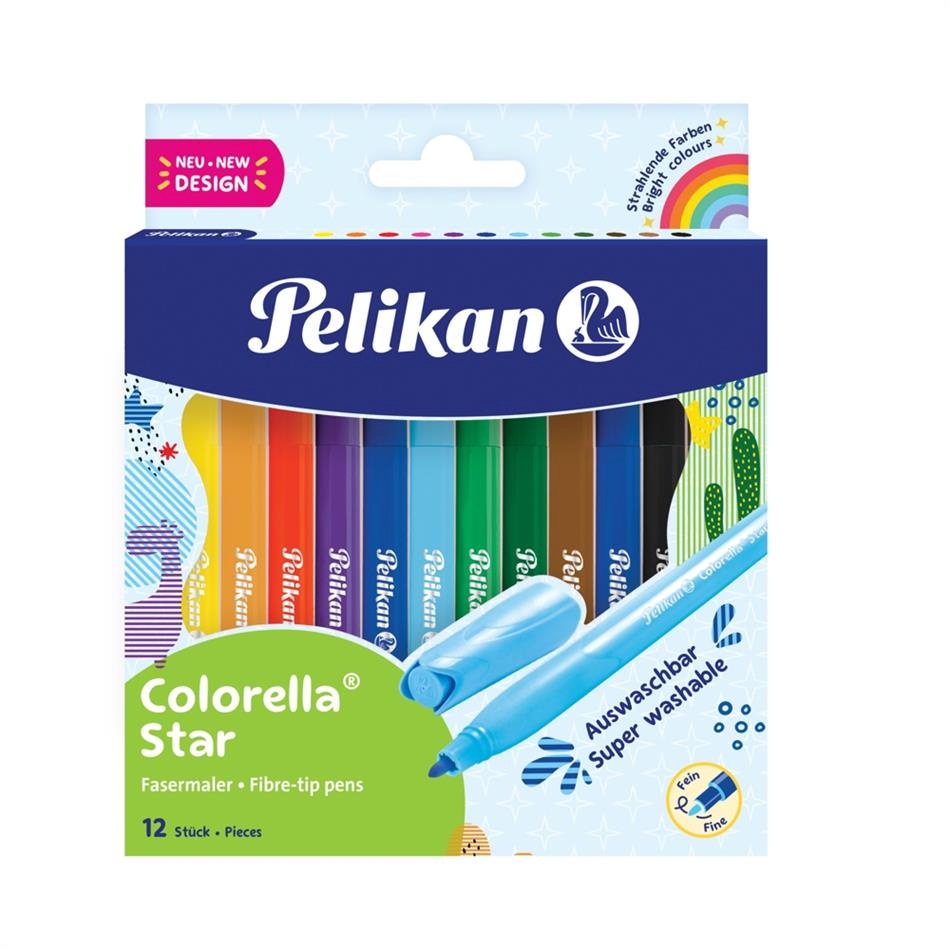 Pelikan viltpliiatsid Colorella Star, 12tk