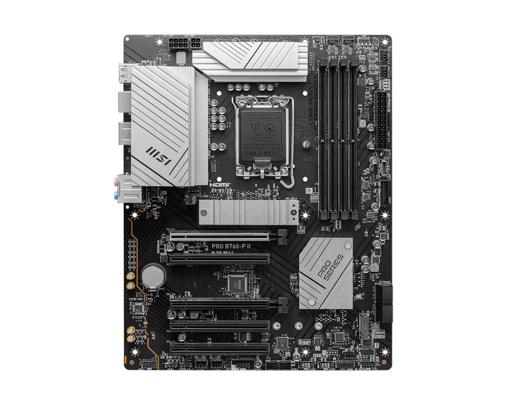 MSI emaplaat PRO B760-P II |, Intel | LGA1700 | DDR5 | Number of SATA connectors 4