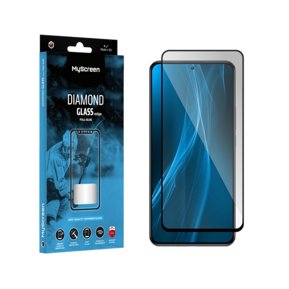 MyScreen PROTECTOR ekraani kaitsekile Hybrid glass Diamond Glass Lite Full Glue iPhone 16 6,1 must