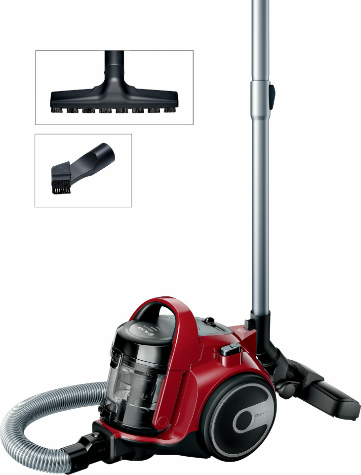 Bosch | tolmuimeja | BGC05AAA2 Serie 2 | Bagless | Power 700 W | Dust capacity 1.5 L | punane