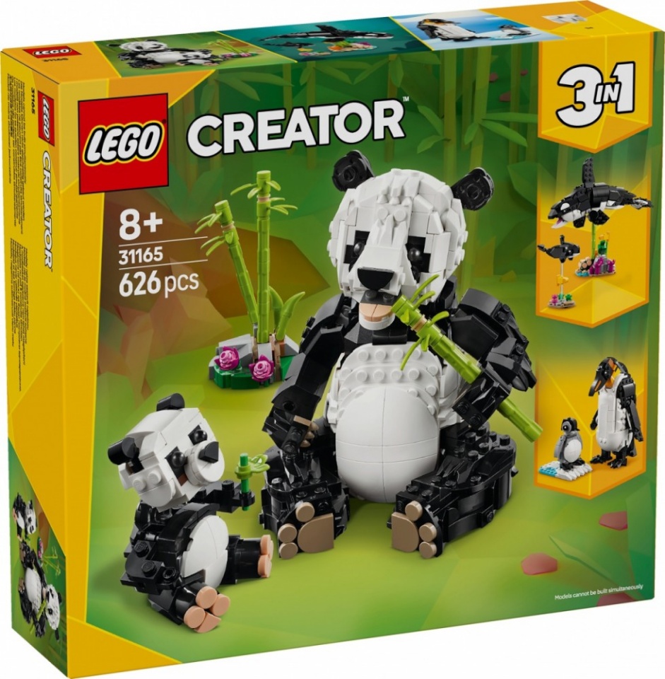 LEGO klotsid 31165 Creator 3-in-1 Wilde Tiere: Pandafamilie