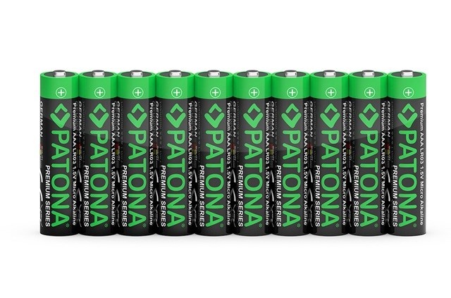 Patona patarei Premium AAA Micro LR03 – 10x alkaline batteries 1.5V