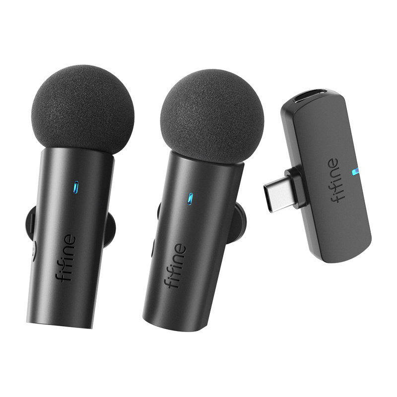 Fifine M8 wireless tie microphone set, 2pcs (must)