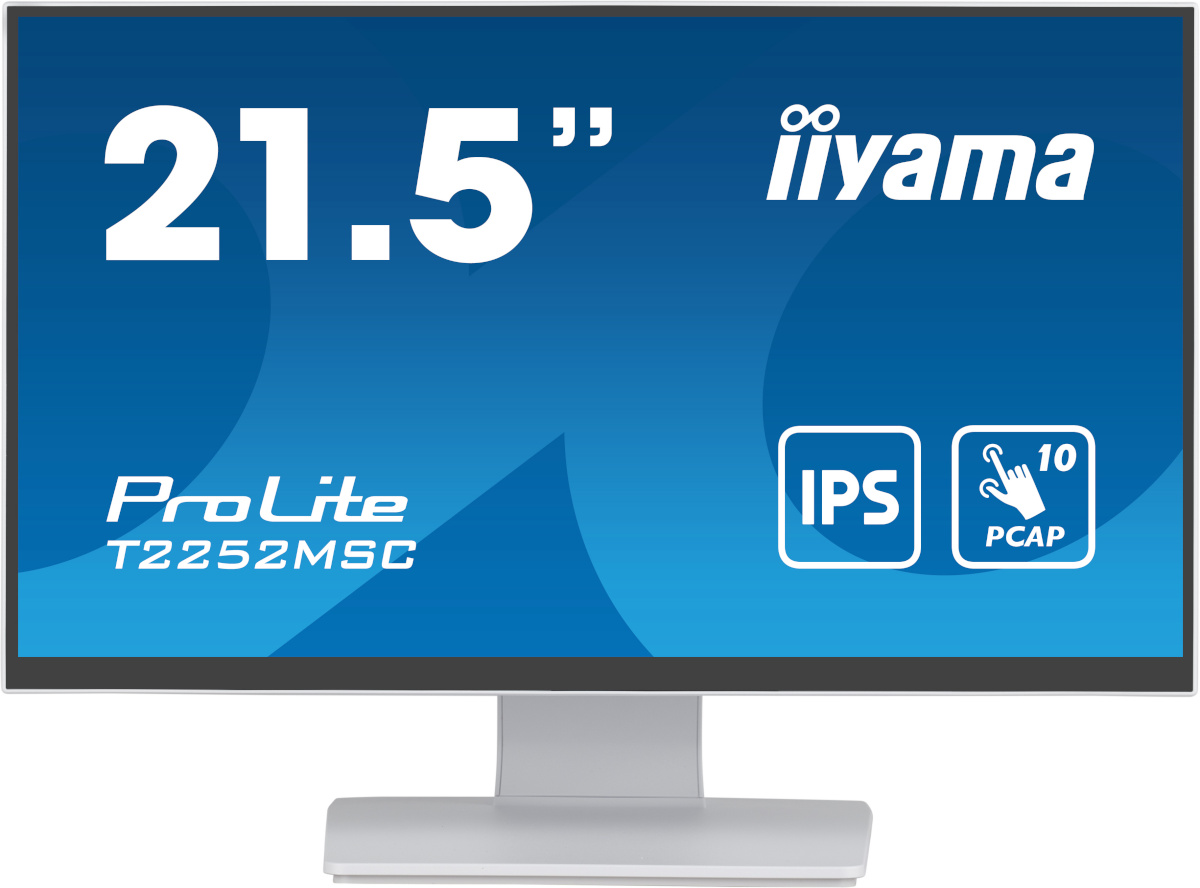 iiyama monitor 54.5cm (21.5") T2252MSC-W2 16:9 M-Touch HDMI+2USB IPS Retail