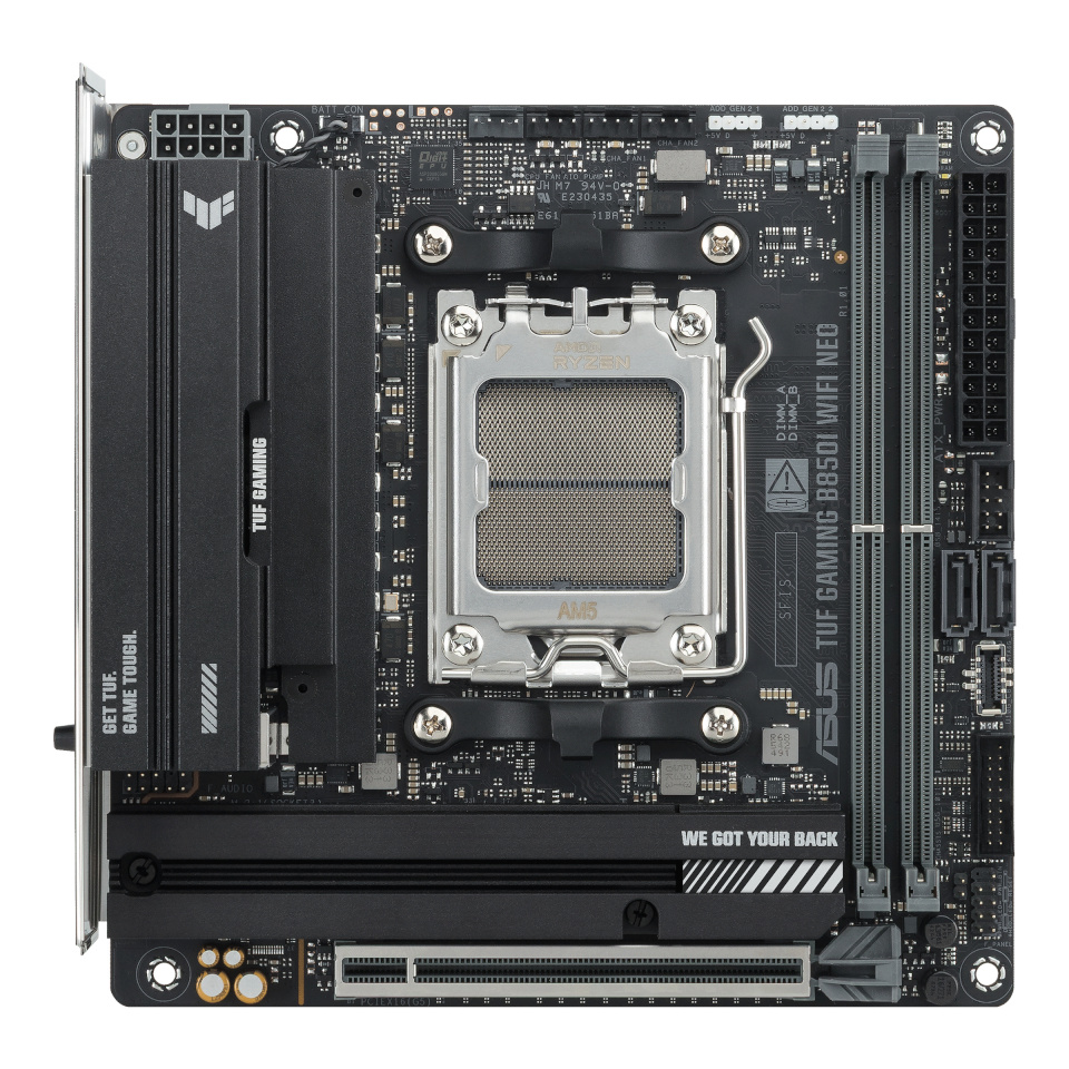 Asus emaplaat TUF GAMING B850I WIFI NEO (AMD,AM5,DDR5,ATX)