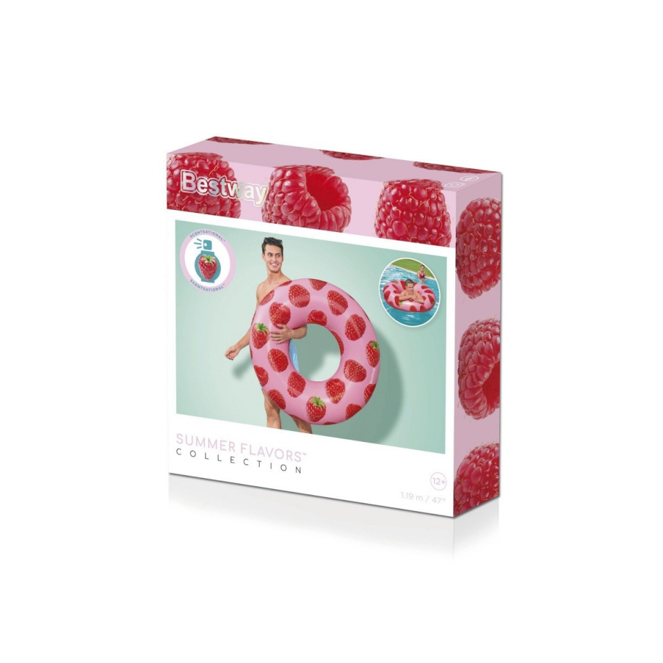 Bestway ujumisrõngas Scentsational Raspberry 1,19m, vaarikas