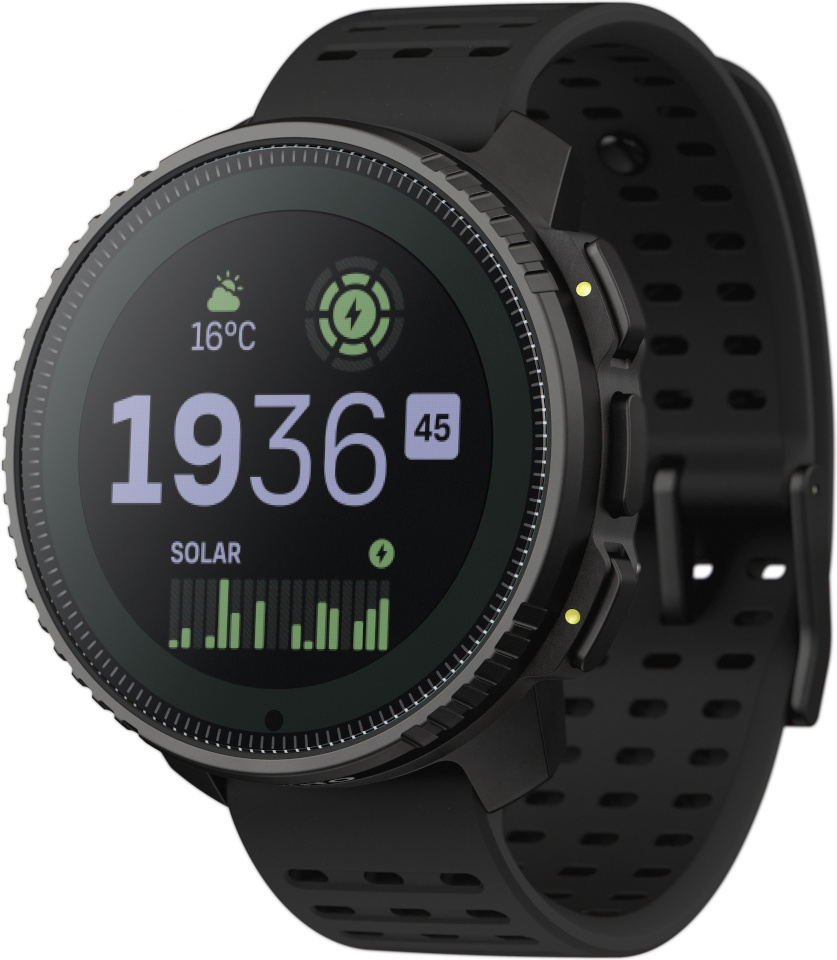Suunto pulsikell Vertical Solar All Black, must