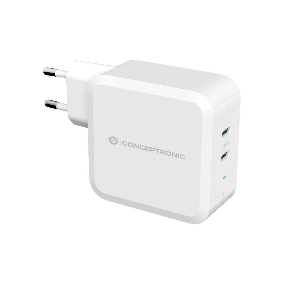 CONCEPTRONIC laadija ALTHEA08W 2-Port 100W GaN USB-C akulaadija