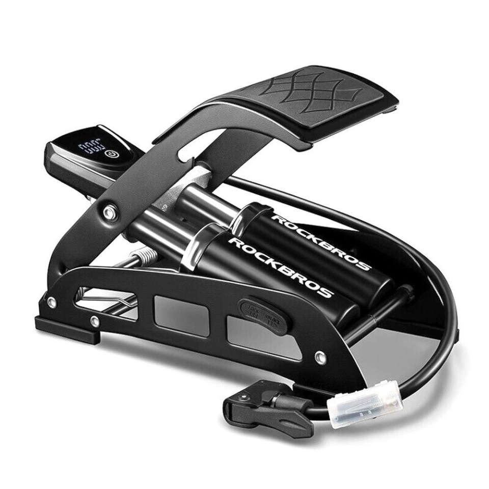 Rockbros rattapump 42430001001 must foot pump with display