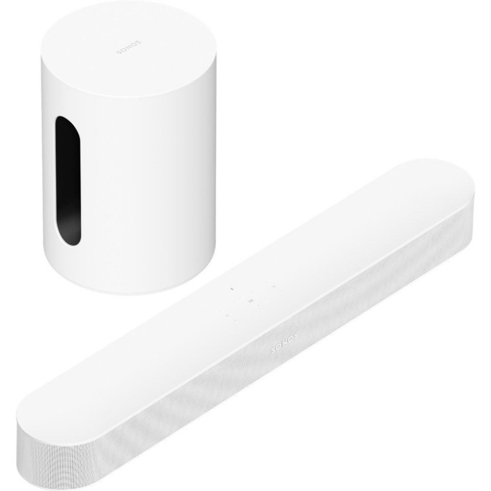 Bose kodukinokomplekt Sonos Soundbar Beam Gen 2 ja SUB Mini valge