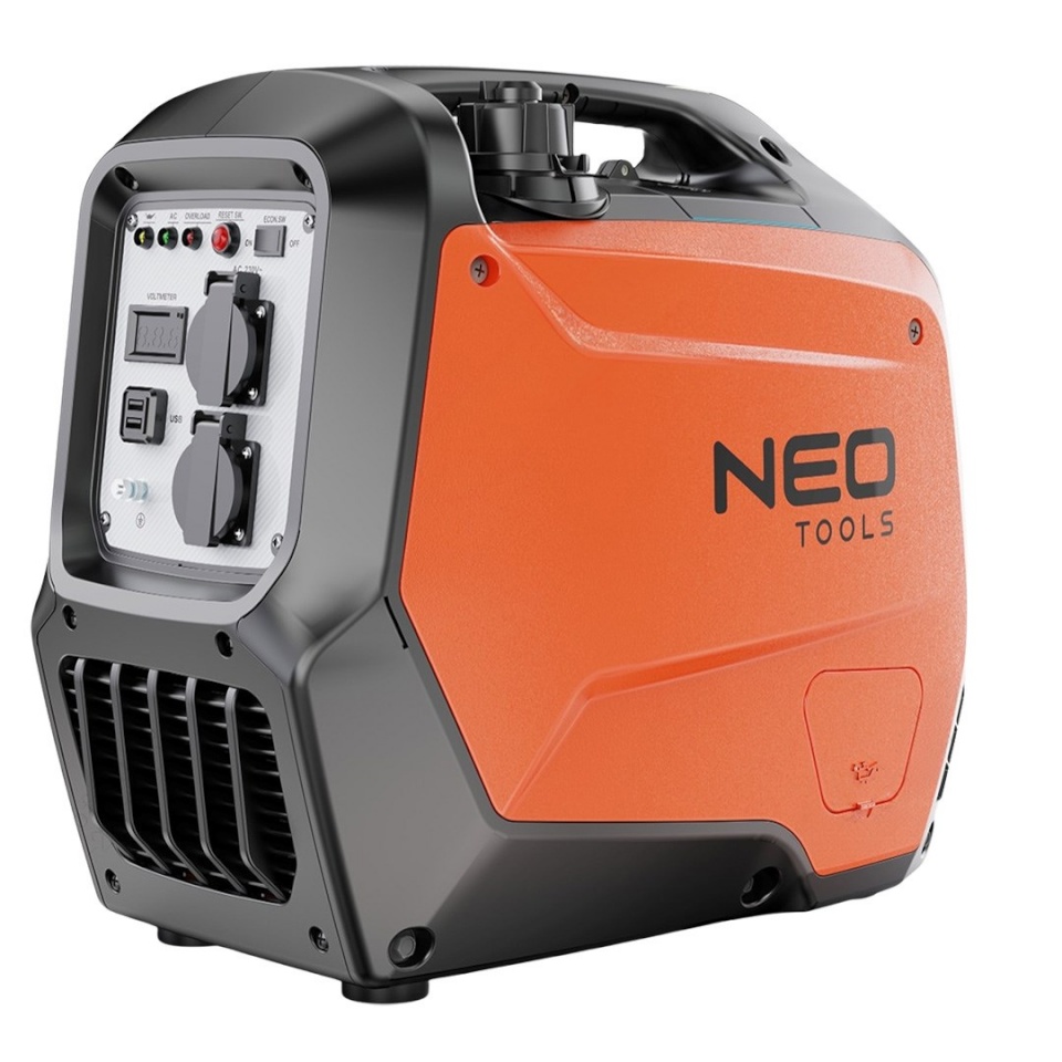 NEO TOOLS generaator inverter Generator 3200W, oranž/must