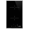 SMEG pliidiplaat SE232TX1 Domino, 2 x Hilight, 30cm, roostevaba-raam, must