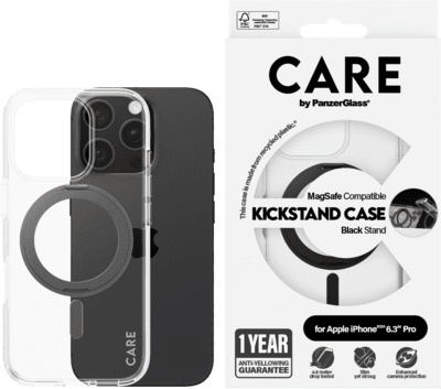 PanzerGlass kaitsekest CARE Feature Kickstand iPhone 16 Pro must