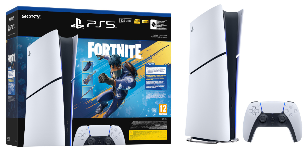 PlayStation 5 Slim Digital Edition (PS5) Fortnite Flowering Chaos mängukonsool