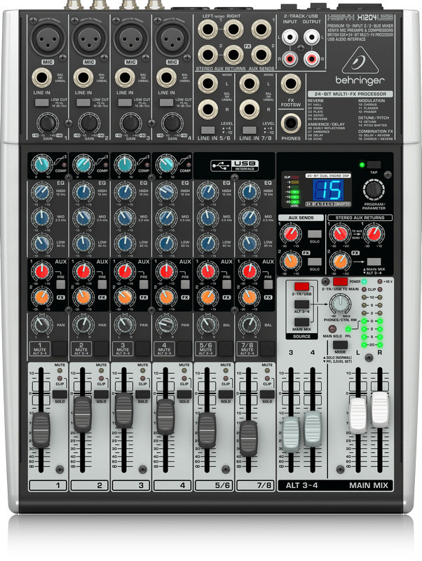 Behringer Xenyx X1204USB 12-kanaliline kompaktmikser