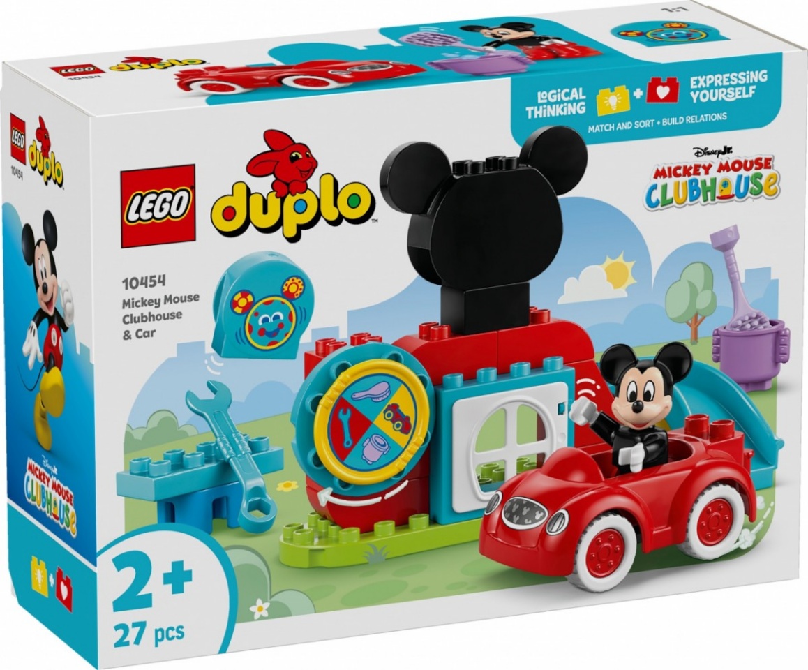 LEGO klotsid 10454 DUPLO Disney Mickys Clubhaus und Auto