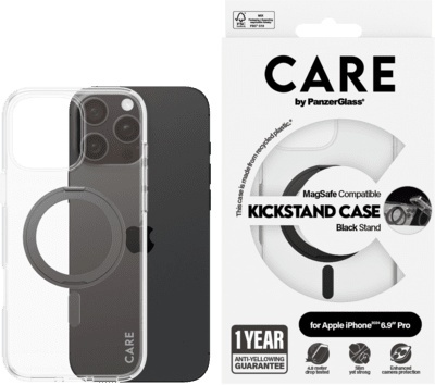 PanzerGlass kaitsekest CARE Feature Kickstand iPhone 16 Pro Max must