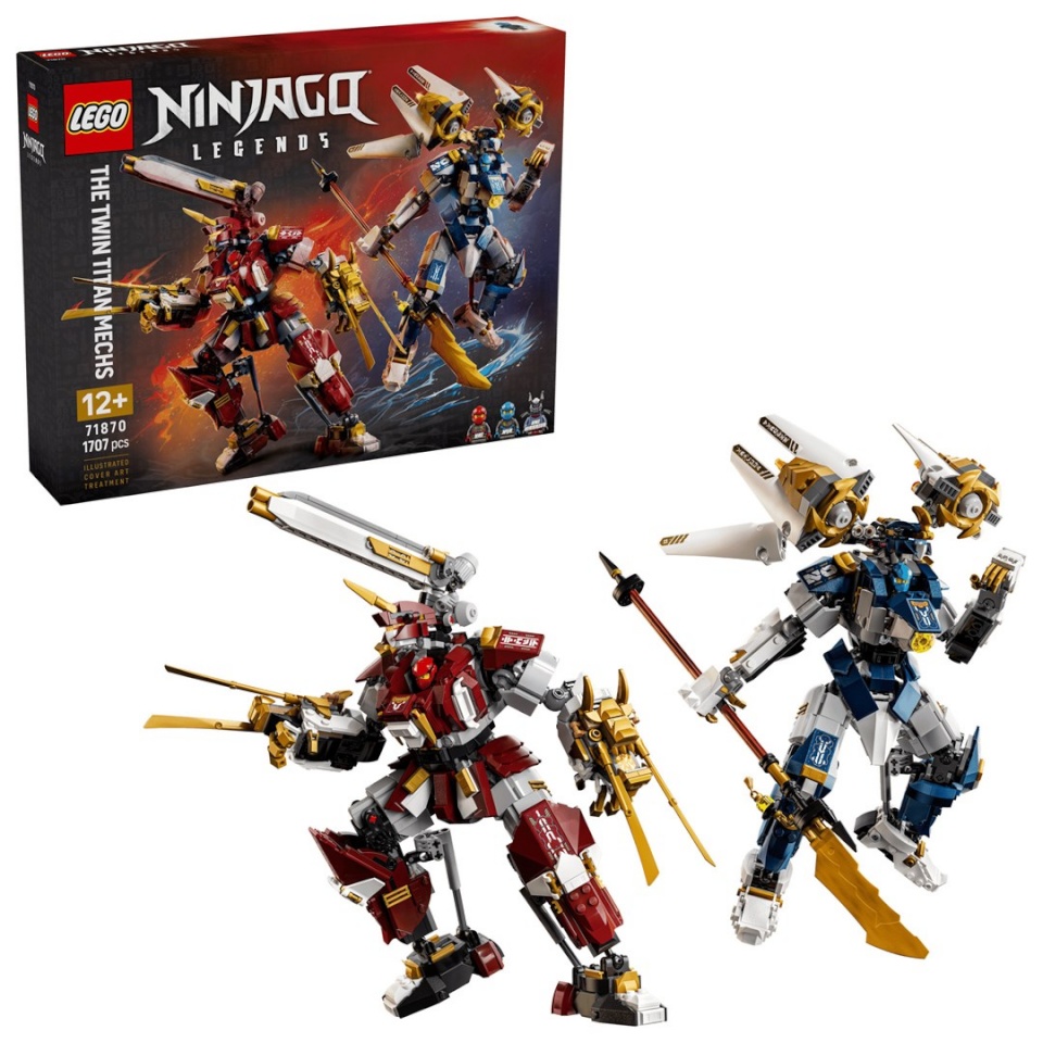 Lego klotsid Ninjago 71870 - Bliźniacze tytanowe mechy