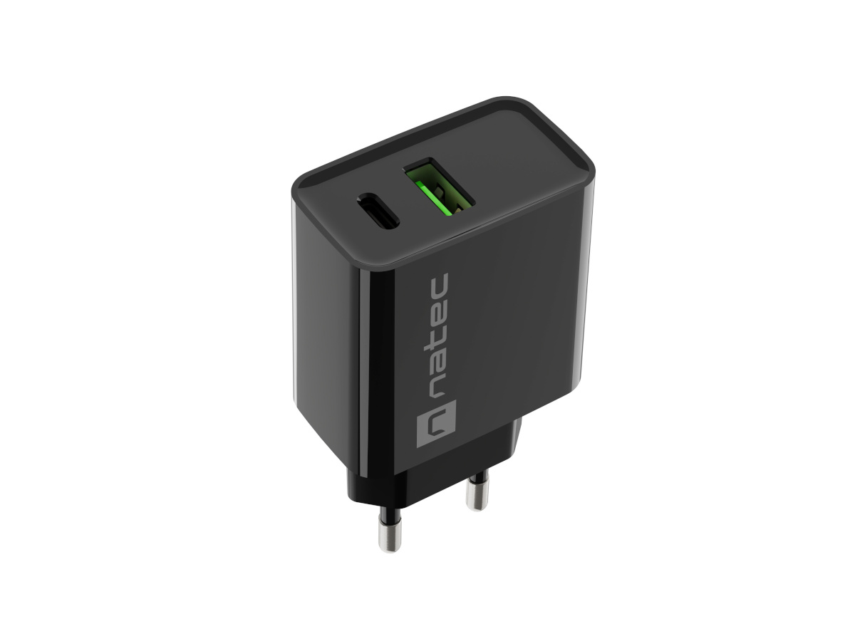 Natec Ribera USB Charger, 1xUSB-A, 1x USBD-C, 200 W | NUC-2062