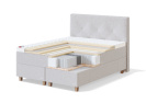 Sleepwell kontinentaalvoodi sahtlitega BLACK CONTINENTAL, 160x200x53cm, jäik