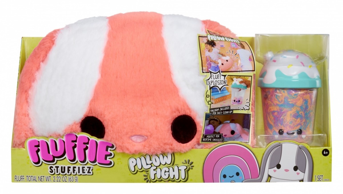 Mga pehme mänguasi Mascot Fluffie Stuffiez Pillow Fight, Bunny