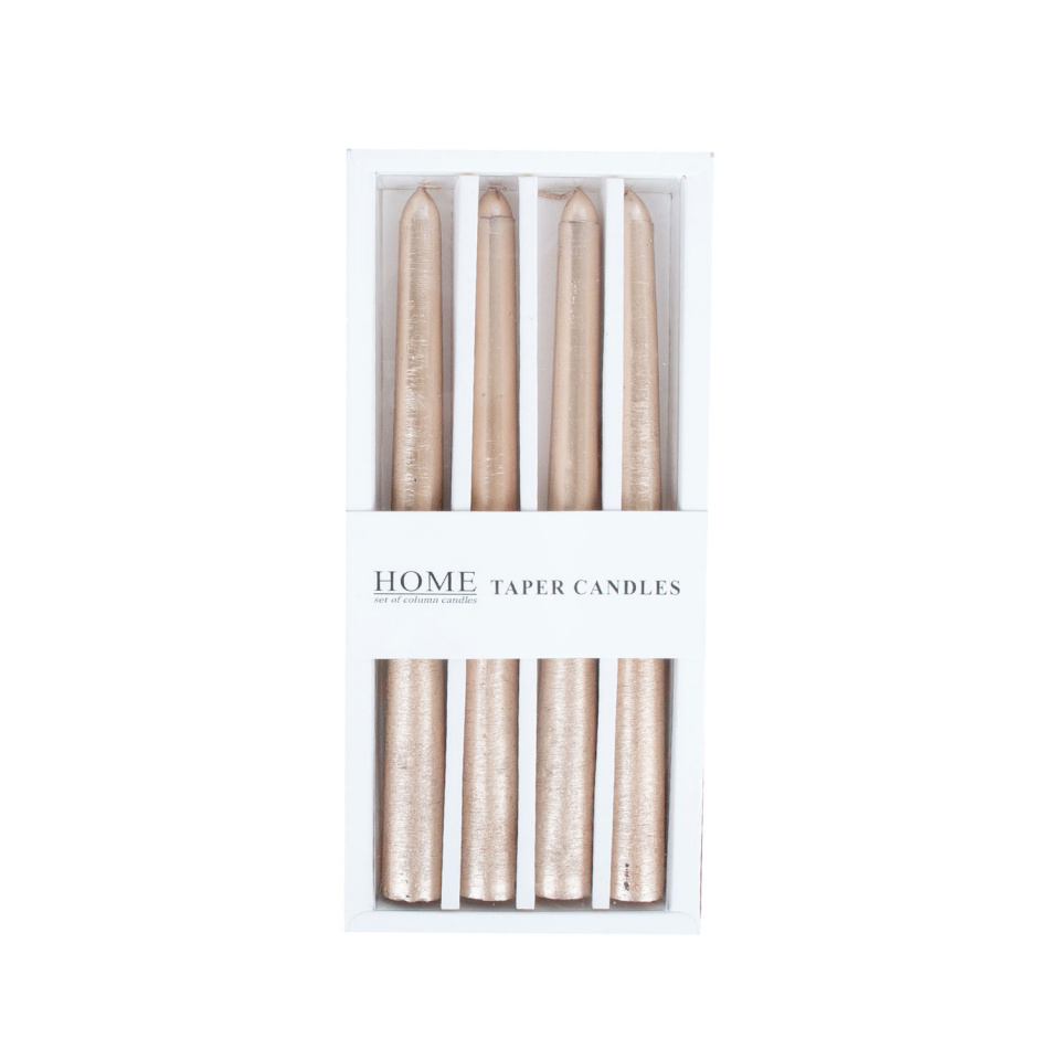 H4Y antiikküünal Carol, 20cm, 4tk, beež kuld