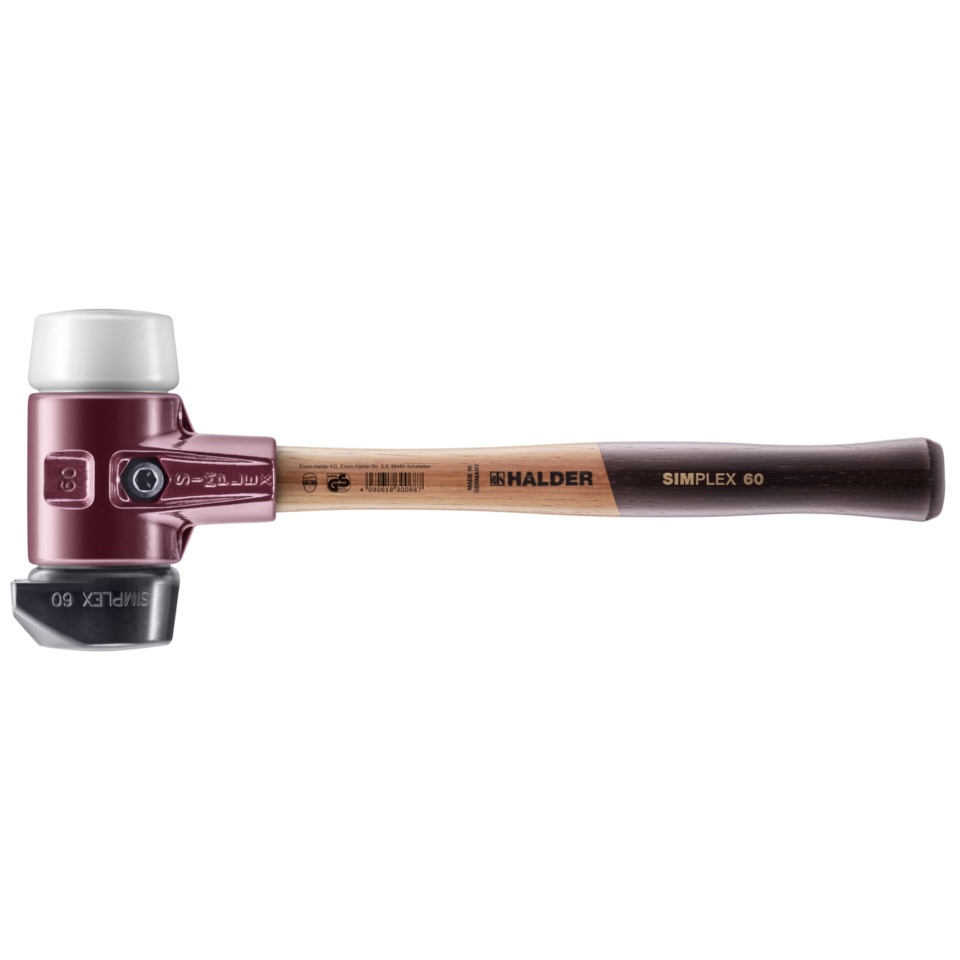 Halder haamer SIMPLEX-Schonhammer 60 Gummi / Superplastik