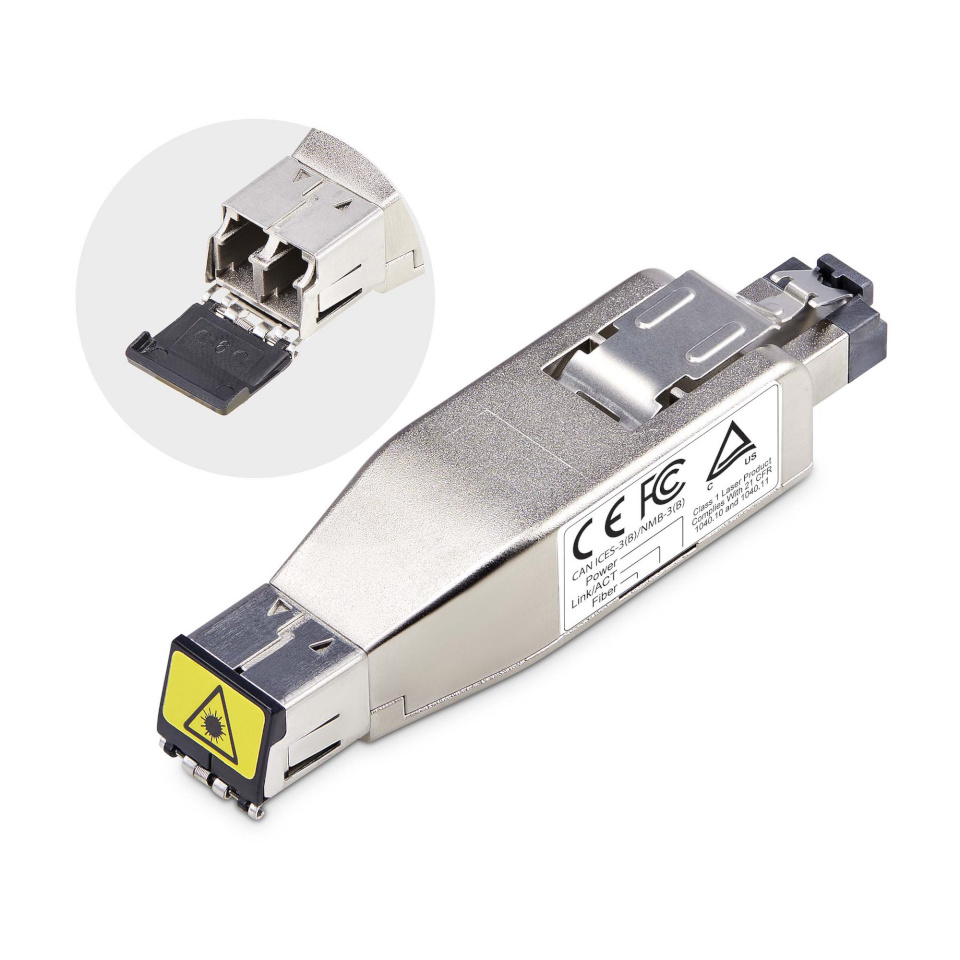StarTech Gigabit Fiber to RJ45 Ethernet Media Converter, Micro Mini - Medienkonverter - 1GbE - 1000Base-T