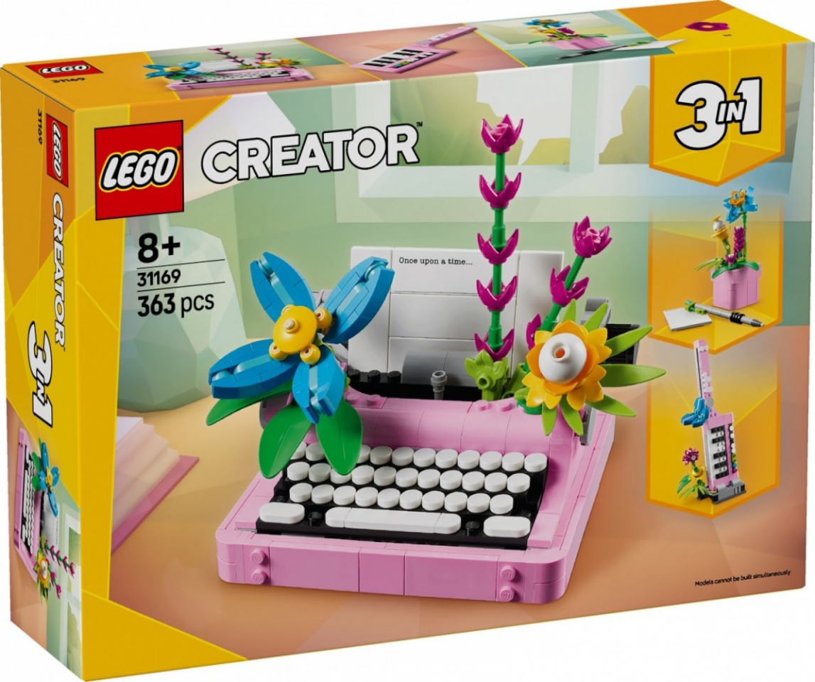 LEGO klotsid 31169 Creator 3-in-1 Schreibmaschine mit Blumen