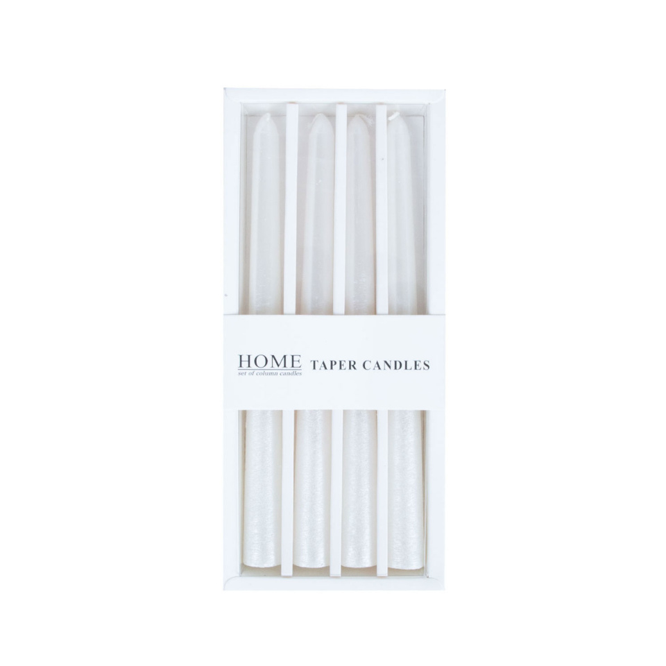 H4Y antiikküünal Carol, 20cm, 4tk, valge