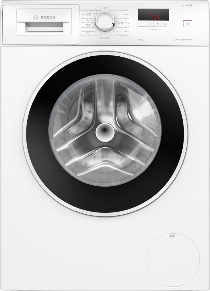 Bosch pesumasin WGE03400SN Serie 2 Washing Machine, 8kg, 1400 p/min, valge