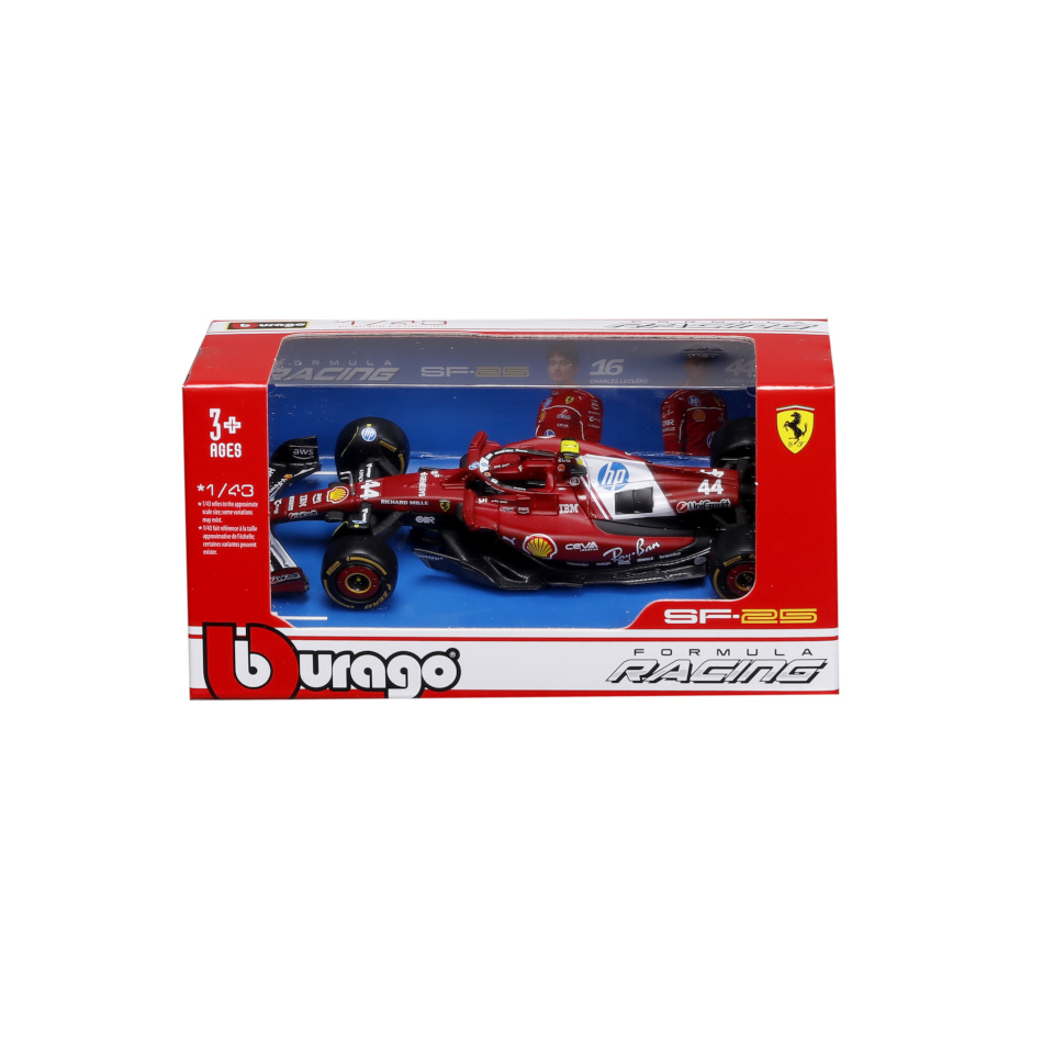 Bburago BBURAGO mudelauto Scuderia Ferrari SF25 (2025) #44 Hamilton ja #16 Leclerc, 18-36853