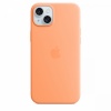 Apple kaitsekest Silicone Case with MagSafe for iPhone 15 Plus Orange Sorbet, oranž