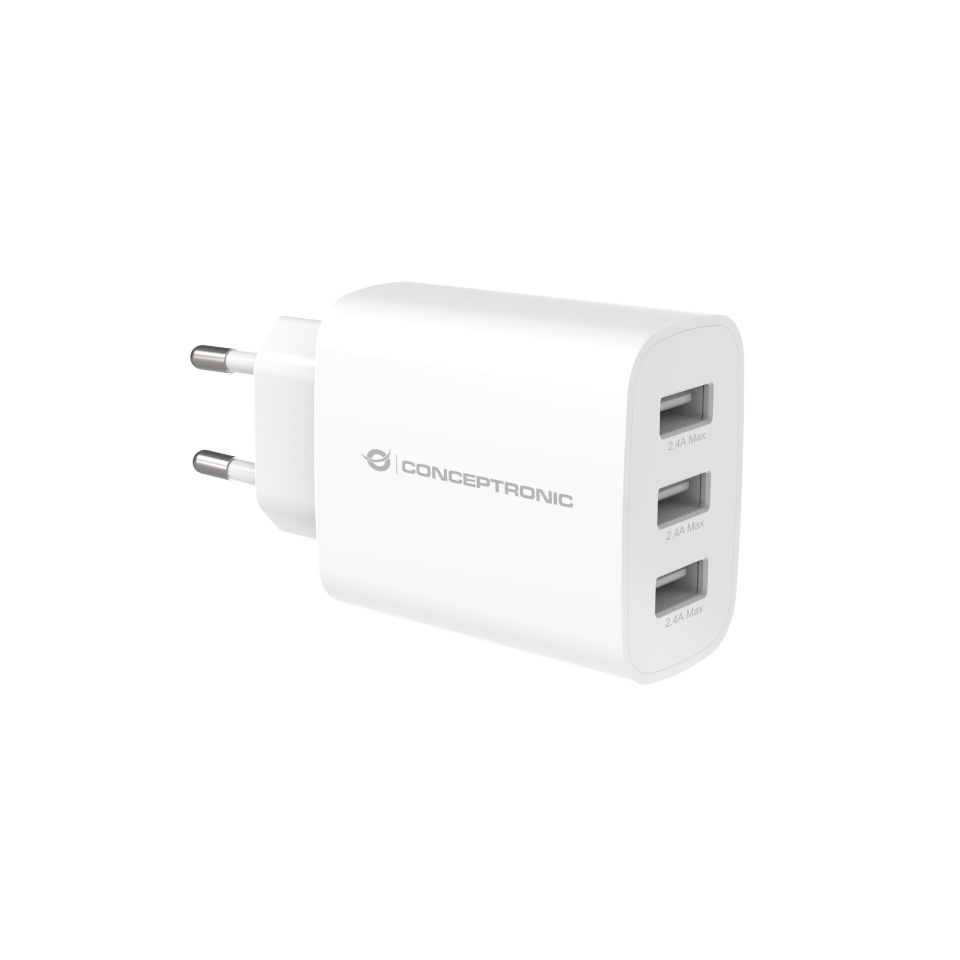 CONCEPTRONIC laadija ALTHEA13W 3-Port 30W USB-akulaadija