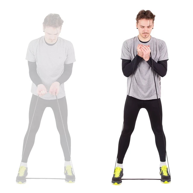 inSPORTline Venituskumm/treeningkumm Resistance Band Hangy 13 mm X-Light punane