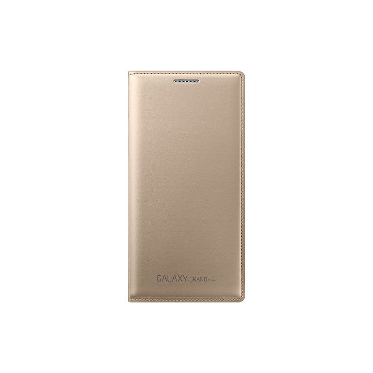Samsung Galaxy Grand Prime kaitseümbris Flip Wallet Cover, kuldne