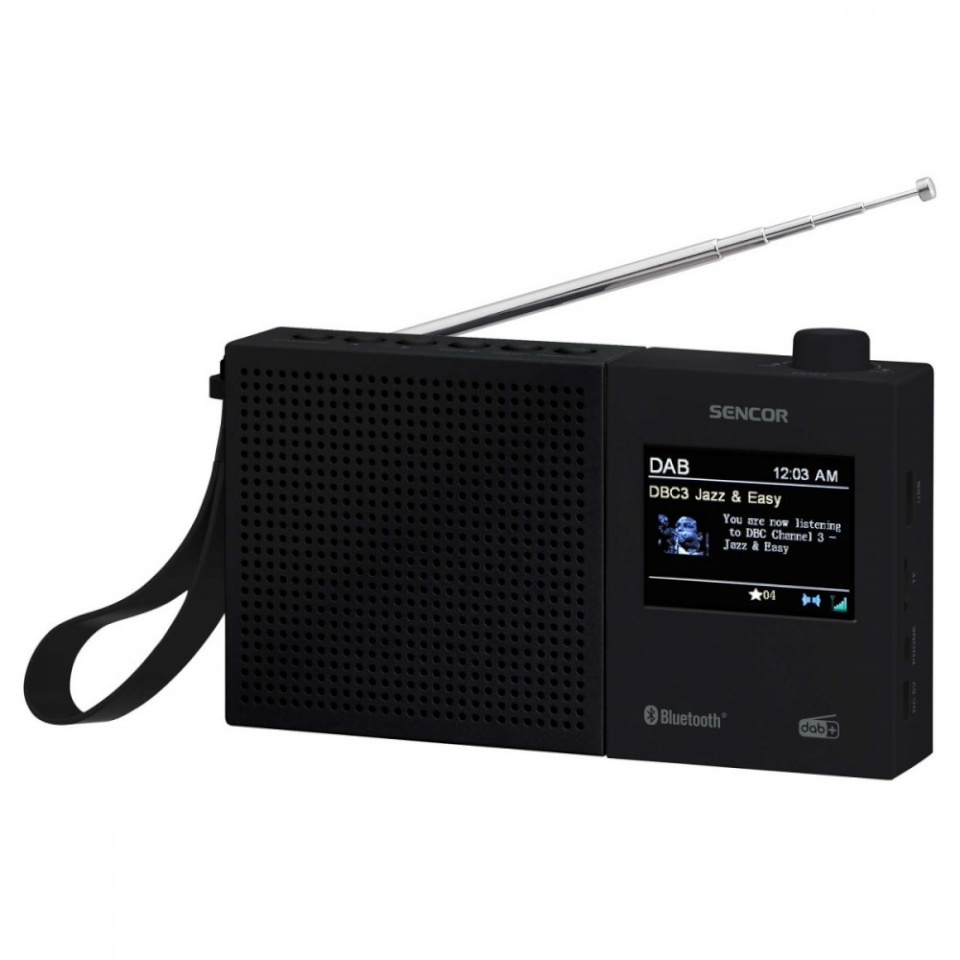 Sencor raadio SRD 7790B DAB+ FM/BT/USB 2,4 LCD